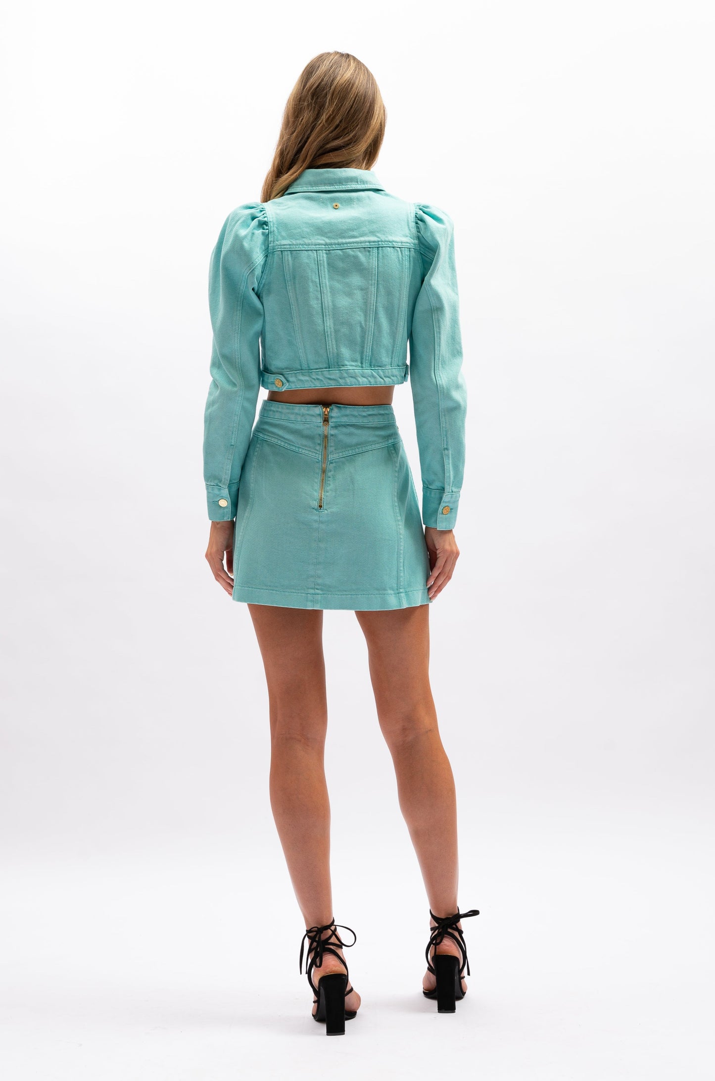Aureta Lottie Mini Skirt - Aquamarine