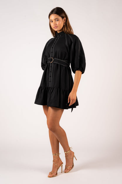 Aureta Florence Mini Dress - Black