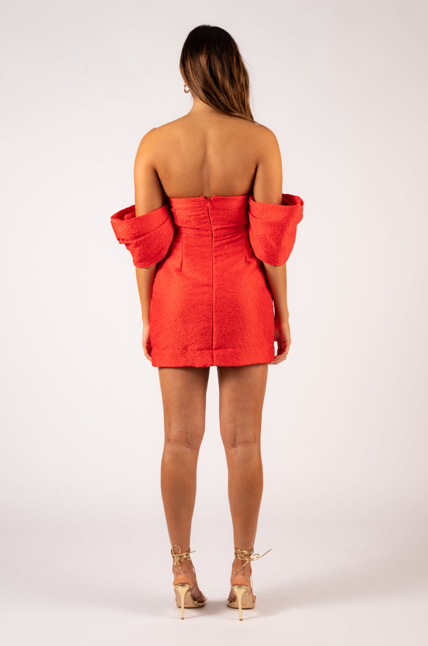 Aureta Nashira Mini Dress - Red
